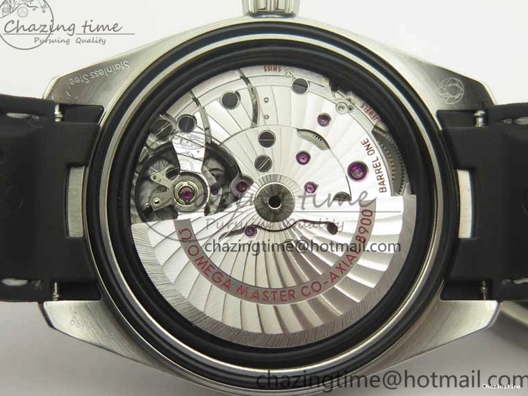 0317 Aqua Terra 150M Master Chronometers VSF 1:1 Best Edition Black Dial SS Hand on Black Rubber Strap A8900 Super Clone Unisex 8005